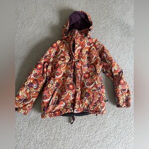 Burton Blue & Pink Logo Patch Fleece Jacket